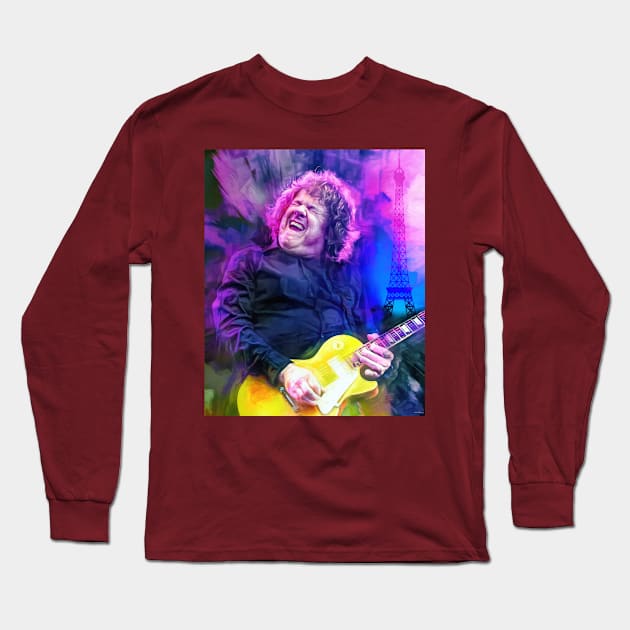 Gary Moore Parisienne Walkways Long Sleeve T-Shirt by IconsPopArt